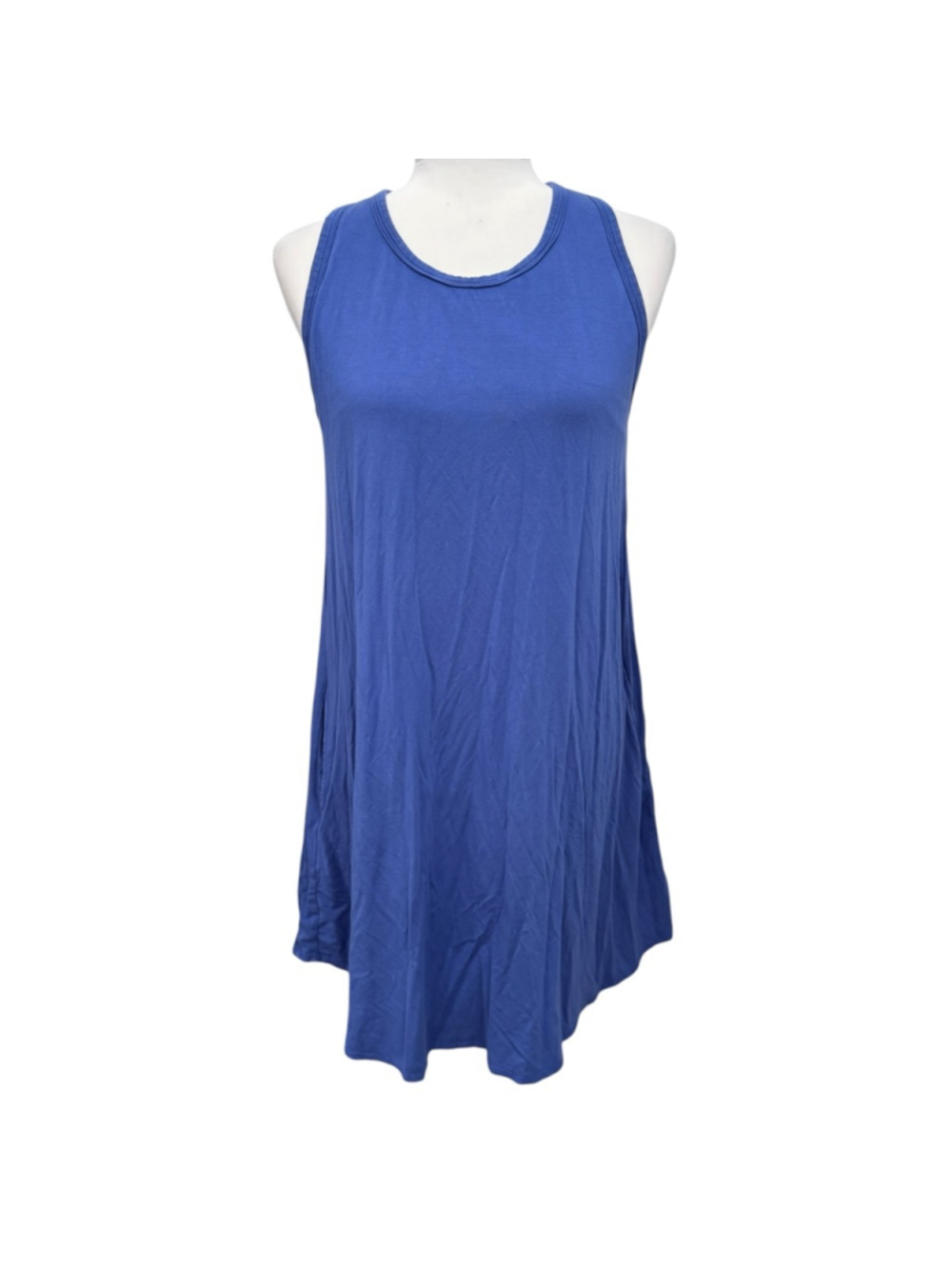 SheBird Blue Built-In Bra Swing Dress Size 6 Large - Picture 2 of 8